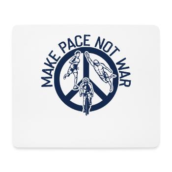 Speed up instead of war triathlete - Mouse Pad (horizontal) - white - Front