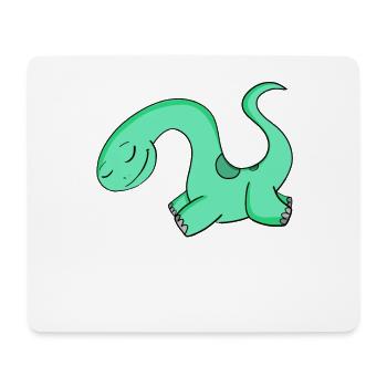 Motif de dinosaure - Tapis de souris (format paysage) - blanc - Devant