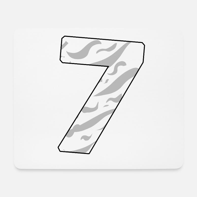 7 - Mousepad (Querformat) - Weiß