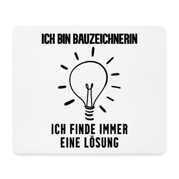 Bauzeichnerin - Mousepad (Querformat) - Weiß - Vorne
