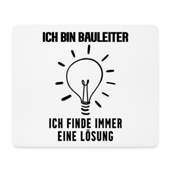 Bauleiter - Mousepad (Querformat) - Weiß - Vorne
