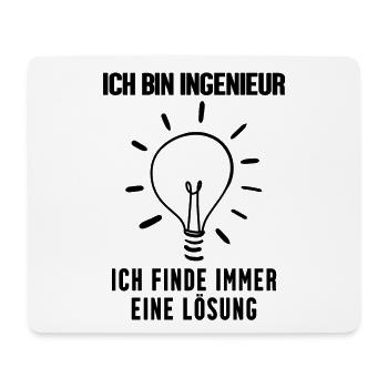 Ingenieur - Mousepad (Querformat) - Weiß - Vorne