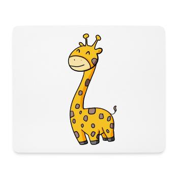 Lustige Komische Giraffe - Mousepad (Querformat) - Weiß - Vorne