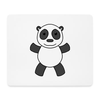 Panda Ours Mignon - Tapis de souris (format paysage) - blanc - Devant