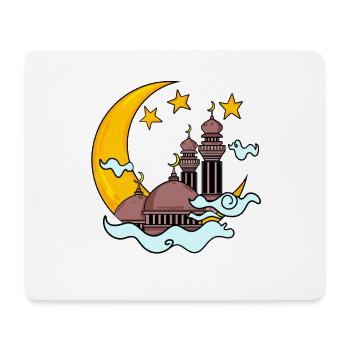 Mosque with Crescent - Mouse Pad (horizontal) - white - Front