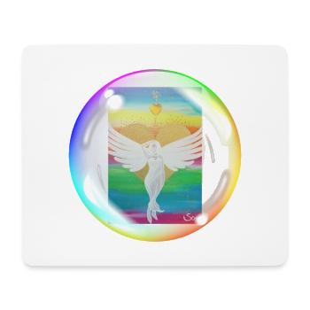 Regenbogen-Engel der Liebe Sonja Ariel von Staden - Mousepad (Querformat) - Weiß - Vorne