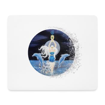 Göttin des Meeres Glitzer - Sonja Ariel von Staden - Mousepad (Querformat) - Weiß - Vorne