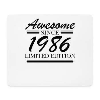 1986 - Born 1986 - Mouse Pad (horizontal) - white - Front