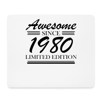 1980 - Born 1980 - Mouse Pad (horizontal) - white - Front