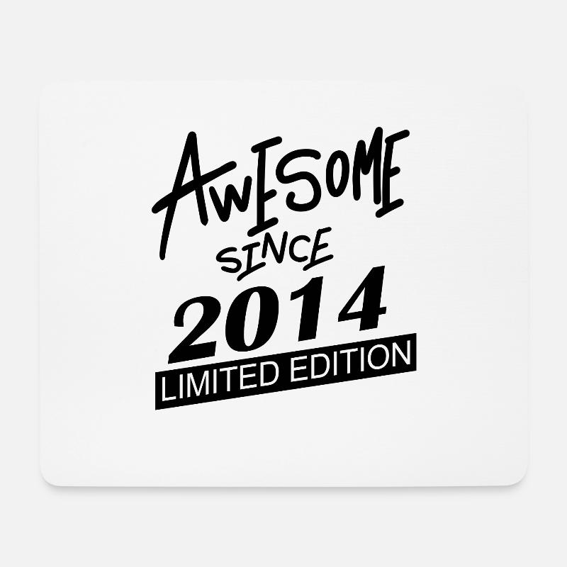 2014 - Jahrgang 2014 - Mousepad (Querformat) - Weiß