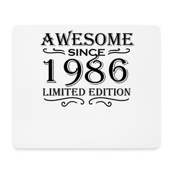 1986 - Born 1986 - Mouse Pad (horizontal) - white - Front