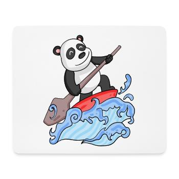Stand Up Paddling Panda - Mouse Pad (horizontal) - white - Front