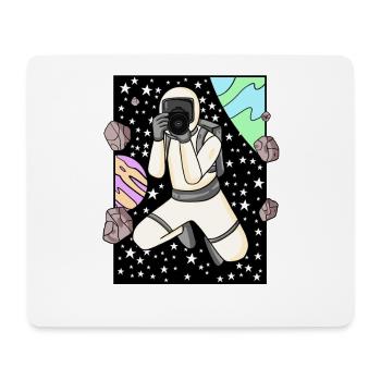 Photographie de photographe d’astronaute - Tapis de souris (format paysage) - blanc - Devant
