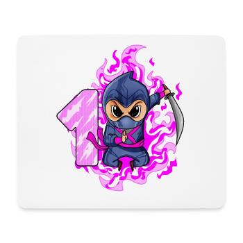 1. Geburtstag Mädchen 1 Jahre alt Ninja - Mousepad (Querformat) - Weiß - Vorne