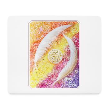 Angel Feathers of the Soul - Sonja Ariel von Staden - Mouse Pad (horizontal) - white - Front