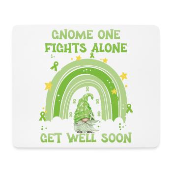 Gnome One se bat seul non hodgkin - Tapis de souris (format paysage) - blanc - Devant