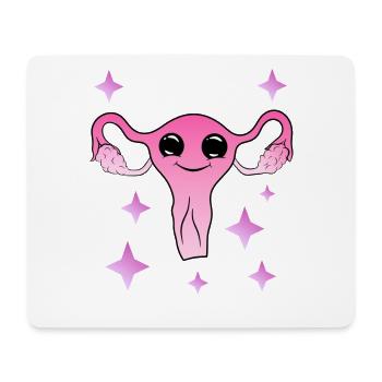 cute uterus cuterus feminism - Mouse Pad (horizontal) - white - Front
