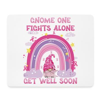 Gnome One Fights Alone Breast Cancer - Mouse Pad (horizontal) - white - Front
