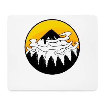 Montagnes Montagnes Sommets de montagne - Tapis de souris (format paysage) - blanc - Devant