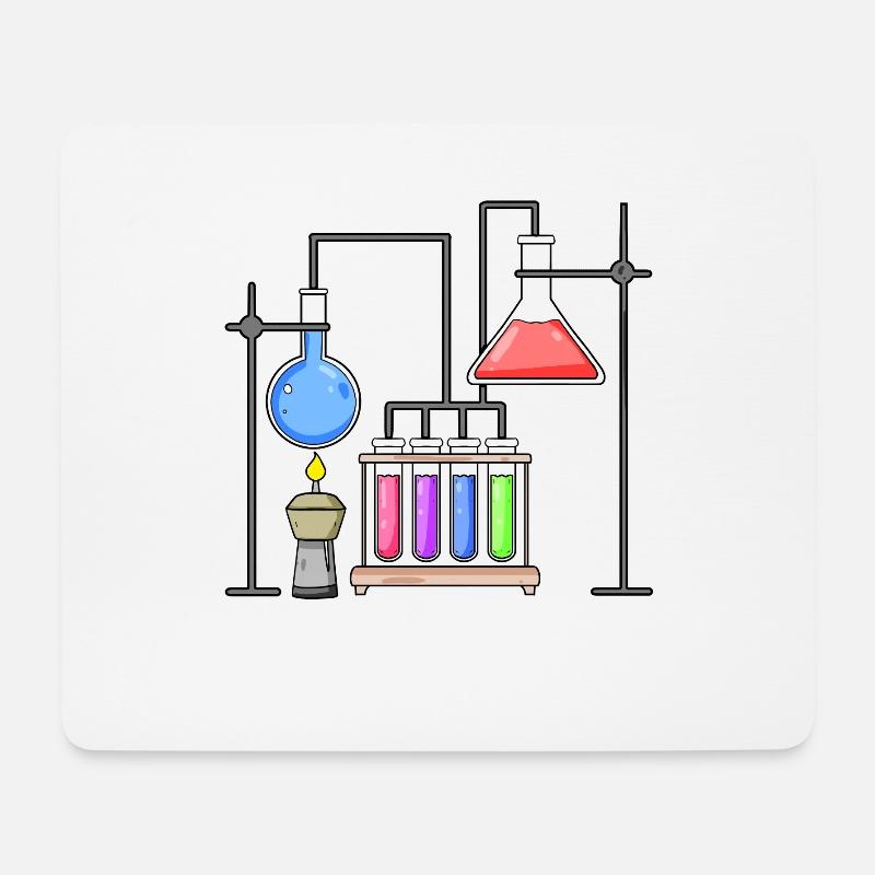 Chemie Labor Wissenschaft Chemiker - Mousepad (Querformat) - Weiß