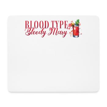 Blood Type Cocktail for Bartenders - Mouse Pad (horizontal) - white - Front