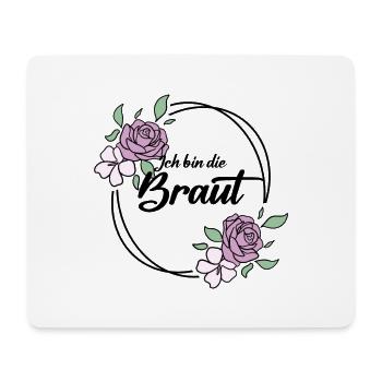 Die Braut Junggesellinnenabschied - Mousepad (Querformat) - Weiß - Vorne