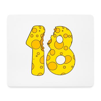 18 years old cheese - 18th birthday gift - Mouse Pad (horizontal) - white - Front