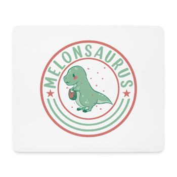 Pastèque pastèque végétarienne T Rex - Tapis de souris (format paysage) - blanc - Devant