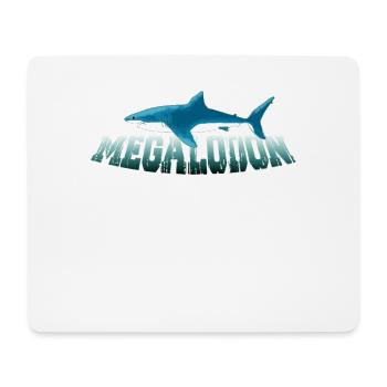Megalodon Hunter - Requin Megalodon - Tapis de souris (format paysage) - blanc - Devant