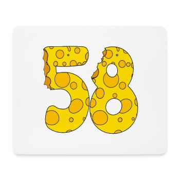 58 years old - 58th birthday gift - 1958 - Mouse Pad (horizontal) - white - Front