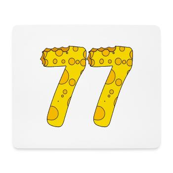 77 years old - 77th birthday present - 1977 - Mouse Pad (horizontal) - white - Front