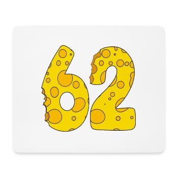 62 Jahre alt - 62. Geburtstag Geschenk - 1962 - Mousepad (Querformat) - Weiß - Vorne
