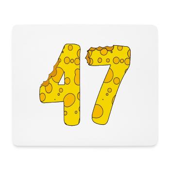 47 Jahre alt - 47. Geburtstag Geschenk - 1947 - Mousepad (Querformat) - Weiß - Vorne