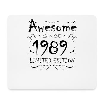 1989 - Jahrgang 1989 - Mousepad (Querformat) - Weiß - Vorne
