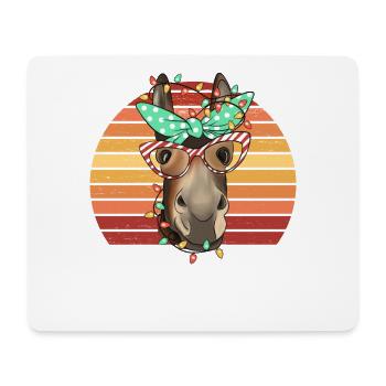 Pferde Mama Weihnachtspferd Pferdemama - Mousepad (Querformat) - Weiß - Vorne
