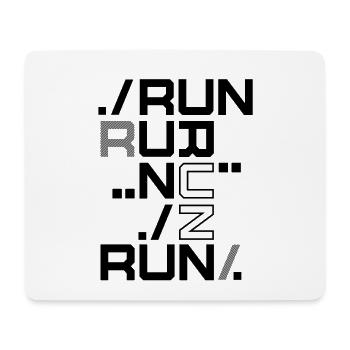 Run Sport Running Runners Sprinter Marathon - Mouse Pad (horizontal) - white - Front