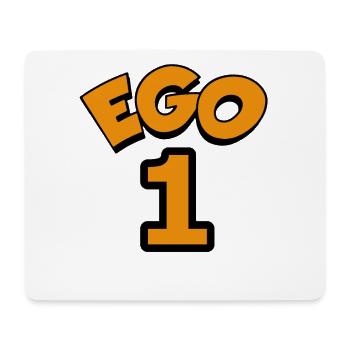 Ego One Orange on Black - Mouse Pad (horizontal) - white - Front