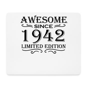 1942 - Jahrgang 1942 - Mousepad (Querformat) - Weiß - Vorne