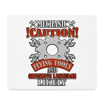 Lustiger Spruch Mechaniker Handwerker - Mousepad (Querformat) - Weiß - Vorne
