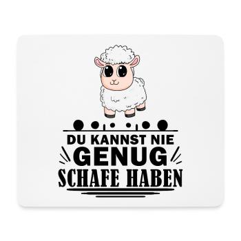 Schafe Schaf Schafzüchter Geschenk - Mousepad (Querformat) - Weiß - Vorne