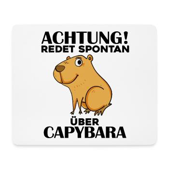 Capybara Wasserschwein - Mousepad (Querformat) - Weiß - Vorne