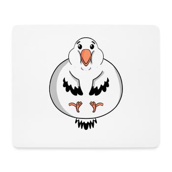 Fat Seagull Body Fat - Mouse Pad (horizontal) - white - Front