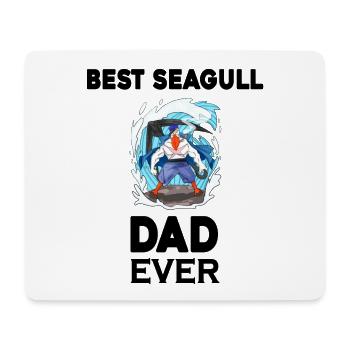 Daddy Daddy North Sea Best Seagull Dad - Mouse Pad (horizontal) - white - Front