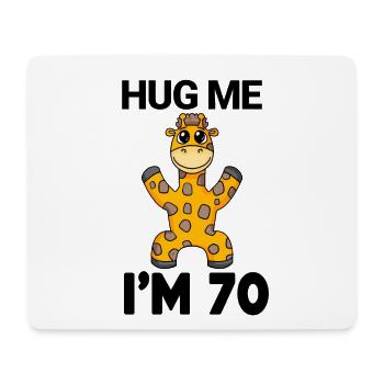 70 Geburtstag - 70 Jahre - Umarmung - Mousepad (Querformat) - Weiß - Vorne