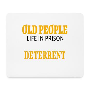 Leg dich nicht mit alten Leuten an - Geschenk für Großeltern - Mousepad (Querformat) - Weiß - Vorne