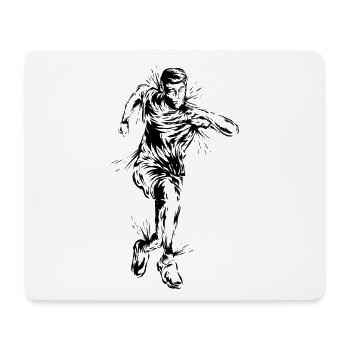 Running Marathon - Mouse Pad (horizontal) - white - Front