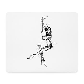 Pole Dance - Mousepad (Querformat) - Weiß - Vorne