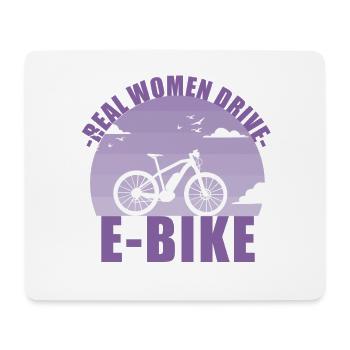 E-Bike Bike E Bike Battery Women Gift - Mouse Pad (horizontal) - white - Front