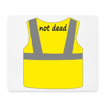 Gelbe Weste - Mousepad (Querformat) - Weiß - Vorne