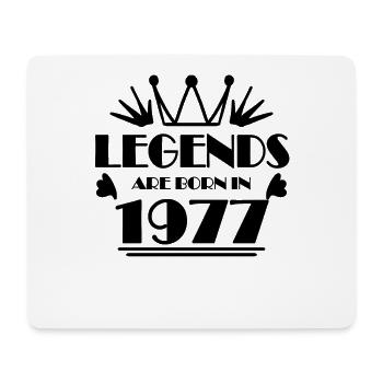 1977 - Jahrgang 1977 - Mousepad (Querformat) - Weiß - Vorne